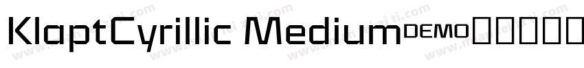 KlaptCyrillic Medium字体转换